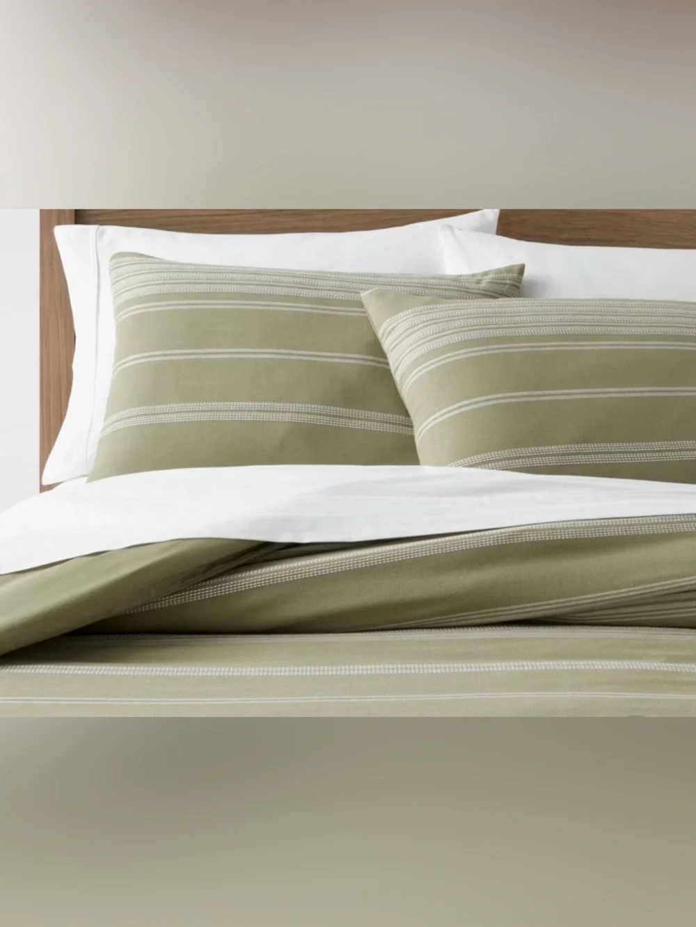 King Cotton Woven Stripe Duvet Cover & Sham Set